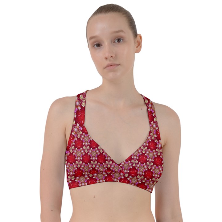 Design Pattern Texture Sweetheart Sports Bra