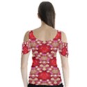 Design Pattern Texture Butterfly Sleeve Cutout Tee  View2