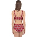 Design Pattern Texture Cage Up Bikini Set View2