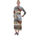 Airships Flight Travel Sky Velvet Maxi Wrap Dress View2