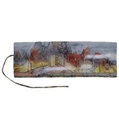 Airships Flight Travel Sky Roll Up Canvas Pencil Holder (m)