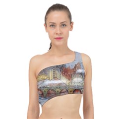 Airships Flight Travel Sky Spliced Up Bikini Top 