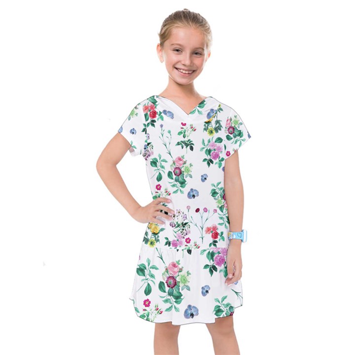 Leaves Kids  Drop Waist Dress