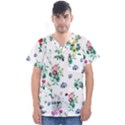 Leaves Men s V-Neck Scrub Top View1