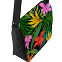 Tropical Greens Flap Closure Messenger Bag (L) View2