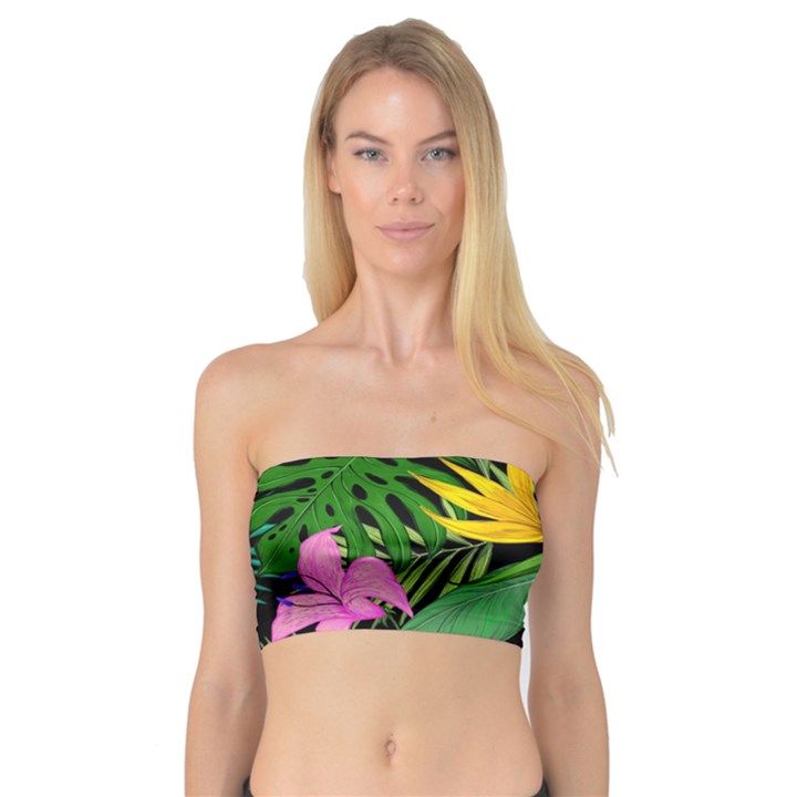 Tropical Greens Bandeau Top