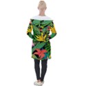 Tropical Greens Longline Hooded Cardigan View2