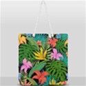 Tropical Greens Full Print Rope Handle Tote (Large) View2