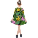 Tropical Greens Kids  Quarter Sleeve Shirt Dress View2