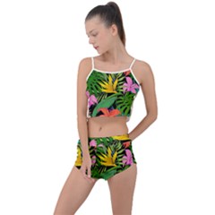 Tropical Greens Summer Cropped Co-ord Set by Sobalvarro