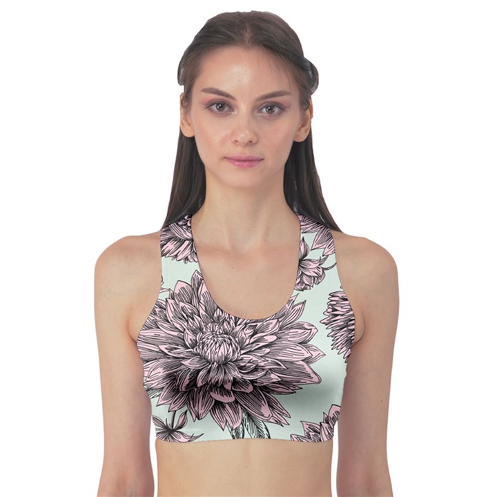 Flowers Sports Bra