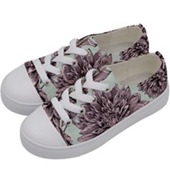 Flowers Kids  Low Top Canvas Sneakers by Sobalvarro