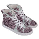 Flowers Women s Hi-Top Skate Sneakers View3