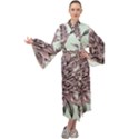 Flowers Maxi Velour Kimono View1