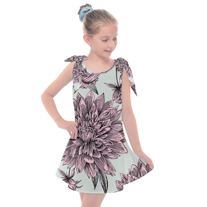 Flowers Kids  Tie Up Tunic Dress