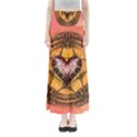 Awesome Heart On A Pentagram With Skulls Full Length Maxi Skirt View1