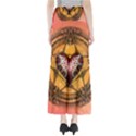 Awesome Heart On A Pentagram With Skulls Full Length Maxi Skirt View2