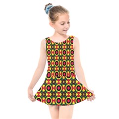 Abstract 44 1 Kids  Skater Dress Swimsuit by ArtworkByPatrick