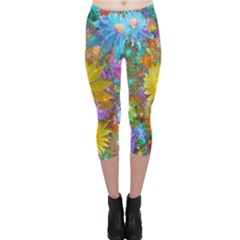 Apo Flower Power  Capri Leggings  by WolfepawFractals