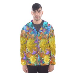 Apo Flower Power  Men s Hooded Windbreaker by WolfepawFractals