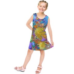 Apo Flower Power  Kids  Tunic Dress by WolfepawFractals