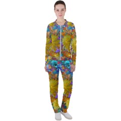 Apo Flower Power  Casual Jacket And Pants Set by WolfepawFractals