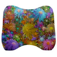 Apo Flower Power  Velour Head Support Cushion by WolfepawFractals