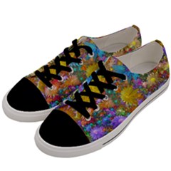 Apo Flower Power  Men s Low Top Canvas Sneakers by WolfepawFractals