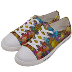 Apo Flower Power  Women s Low Top Canvas Sneakers by WolfepawFractals