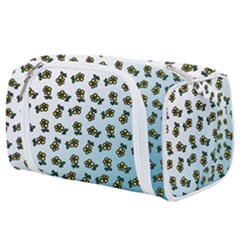 Blue Gradient Flower Toiletries Pouch