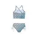 Blue Gradient Flower Girls  Tankini Swimsuit View2