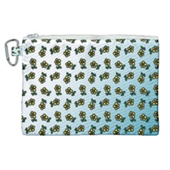 Blue Gradient Flower Canvas Cosmetic Bag (xl) by snowwhitegirl