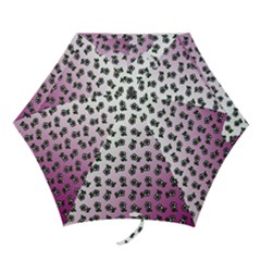 Magenta Gradient Flower Mini Folding Umbrellas by snowwhitegirl