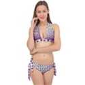 Magenta Gradient Flower Tie It Up Bikini Set View1