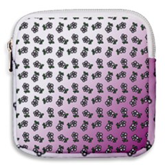 Magenta Gradient Flower Mini Square Pouch by snowwhitegirl