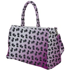 Magenta Gradient Flower Duffel Travel Bag by snowwhitegirl