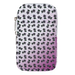 Magenta Gradient Flower Waist Pouch (small)