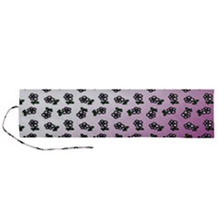 Magenta Gradient Flower Roll Up Canvas Pencil Holder (l) by snowwhitegirl