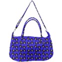 Retro Girl Daisy Chain Pattern Blue Removal Strap Handbag View1