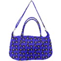 Retro Girl Daisy Chain Pattern Blue Removal Strap Handbag View2