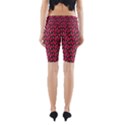 Retro Girl Daisy Chain Pattern Pink Yoga Cropped Leggings View2