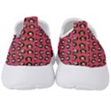 Retro Girl Daisy Chain Pattern Pink Men s Slip On Sneakers View4