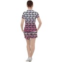 Retro Girl Daisy Chain Pattern Women s Tee and Shorts Set View2