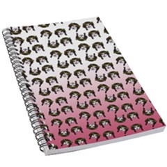 Retro Girl Daisy Chain Pattern 5 5  X 8 5  Notebook by snowwhitegirl