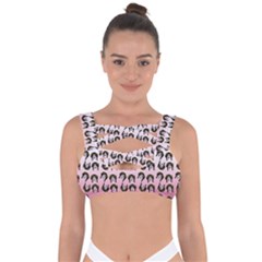 Retro Girl Daisy Chain Pattern Bandaged Up Bikini Top by snowwhitegirl