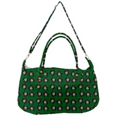 Retro Girl Daisy Chain Pattern Green Removal Strap Handbag by snowwhitegirl