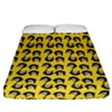 Retro Girl Daisy Chain Pattern Yellow Fitted Sheet (California King Size) View1