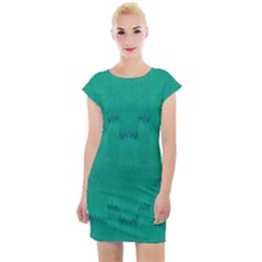 Love To One Color To Love Green Cap Sleeve Bodycon Dress by pepitasart