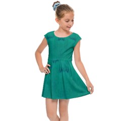 Love To One Color To Love Green Kids  Cap Sleeve Dress by pepitasart