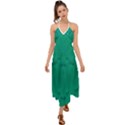 Love To One Color To Love Green Halter Tie Back Dress  View1